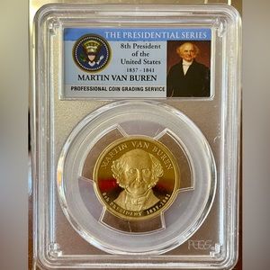 2008 - S  Martin Van Buren Dollar - PCGS PR69DCAM - The Presidential Series